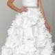 Monique Lhuillier 2010 Spring/Summer Wedding Dress Collection - Tinsley Ivory Embroidered Satin Organza Strapless Bridal...
