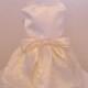 custom size Dog Wedding Dress, Ivory Satin and Lace