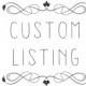 custom listing for Arlinda
