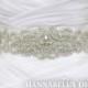 ANGELICA - Crystal Rhinestone Bridal Beaded Sash Belt, Wedding Dress Sash, Bridal Crystal Belts