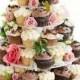 This Cake Tower Looks So Different With Flowers.