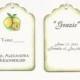 Custom listing for Cyndie - 100 DOUBLE-SIDED Limoncello escort cards/place cards/Grazie/Thank you tags