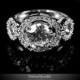 3 Carat Round Cut Halo Solitaire Engagement CZ Ring, 6.8 Carat Art Dec Statement Cubic Zirconia Wedding Anniversary Promise Diamond Ring