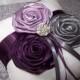 Ring Bearer Pillow - White or Ivory, Dark Plum, Lilac, Charcoal Gray and White, custom colors available
