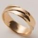 Waves No.5 - 14K Gold Ring , Unisex Ring , Wedding Ring , Wedding Band , Men's Band, men's ring