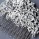 Rhinestone Bridal Hair Comb Accessory Wedding Jewelry Crystal Flower Side Tiara CM017LX