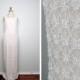 HEAVY White Beaded Gown // Heavily Embellished Wedding Dress // Pearl Beaded Silk Gown