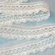16mm Antique Lace Edging Trim White Victorian Knotted Needle Lace Trim Trimming Vintage Sewing Supply 3/4" x 1 Yard