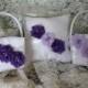 2 Ivory or White Flower Girl Baskets and 1 Pillow Ring Bearer Pillow-Custom Colors-U-PICK the Colors-Mix or Match