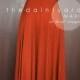 MAXI Burnt Orange Bridesmaid Prom Wedding Infinity Dress Convertible Wrap Dress