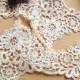 White Venice Lace Lolita Embroidery Lace Trim  for Wedding Dress Accessories, Costume Design