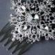 SALE Rhinestone Bridal Hair Comb Accessory Wedding Jewelry Crystal Flower Side Tiara CM048Lx