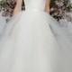 JW16008 Latest sheer top princess tulle ball gown wedding dress