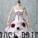 Plus size wedding dress burgundy, Burgundy wedding dress, Plus size wedding gown, Wedding dress lace up  Custom size color