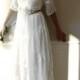 Amazing 2 Piece Butterfly Embroidered Long Sleeve  Boho Wedding Dress