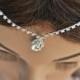 Wedding Tikka Headpiece - Indian Inspired Crystal Jewelry-Bridal hair accessory, hair jewelry,Wedding hair accessory,  rhinestone headband