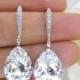 Custom order for PROFOUNDAURA Swarovski Clear White Crystal Teardrop Earrings Wedding Jewelry Bridesmaid Gift Bridal Earrings
