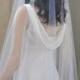 Reserved for harmonyclaire,Wedding hip length veil, circle cut, Blusher veil, hair accessories white, Ivory, Champagne
