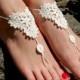 Barefoot Sandals, Beach Wedding Shoes, Wedding Accessories, Nude Shoes, Yoga socks, Foot Jewelry
