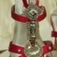 SAMPLE SALE Wedding Shoes Fuchsia Silver Jewels 3'' heels US Size 8