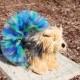 Triple Layer Peacock Dog Tutu - Fits Dogs 13 To 23 Inches Around