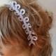 Lace  Wedding Headband, Pearl  Lace Bridal  Headband,  Bridal Hair Accessories,  Wedding Hair Accessories
