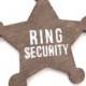 Ring bearer badge, ring security, wedding ring bearer badge