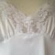 42 / Full Slip / Dress / White Nylon with Lace / by Vassarette / FREE Shipping