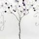 Wedding Cake Topper Tree Personalized Custom Wire Sculpture with Your Initials in Any Colors