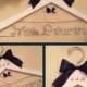 Disney Wedding / Disney Bride Hanger / Minnie Mouse Hanger / Wedding Hanger / Personalized Hanger / Bridal Hanger / Burned Wedding Date - New