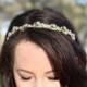 Swarovski Crystal Gold Bridal Tiara, Crystal Headband, Gold Crystal Headband Tiara, Diamante Tiara, Rhinestone Wedding Crown