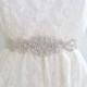 1.5" wide Bridal crystal belt, wedding belt, rhinestone sash, bridal sash, bridal belt - style M05