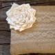 Bridesmaid Gift - Burlap Clutch - Ivory Wedding Clutch - Maid of Honor Gift - Ivory Lace Wedding - Bridesmaid Clutch - Wedding Bag - Burlap