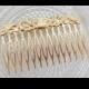 Gold Hair Comb - Bridal Hair Accessories - Wedding Hair Jewelry - Wedding Head Piece - Leaf Hair Comb - Leaves Hair Comb - Floral Hair Comb