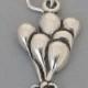 PARTY BALLOON BOUQUET 925 Sterling Silver Charm Pendant 3821