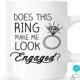 Does this ring Bride to Be unique personalized engagement coffee mug unique proposal idea Future Mrs. coffee mugs