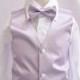 Boy Vest with Bow Tie in Lilac for Ring Bearer, Communion, Wedding in Size 12, 14, 16 only