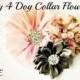 Dog collar flowers. Dog collar, dog collar bling, collar Flowers, Wedding Dog Flowers, Bows for Dogs, Dog Bows, Pet flower, pink dog flower