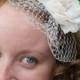 WEDDING VEIL- bridal poof  9" Russian veiling