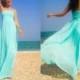 Bridesmaids  green Blue chiffon long maxi dress All size 