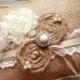 Rustic Burlap Ring Bearer Pillow / Wedding Pillow / Ring Bearer Pillows /  Lace Ring Bearer / Rustic Wedding / Burlap Pillow