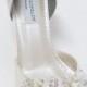 Custom Wedding Shoes - Hand Sewn Beadwork Wedding Shoes - Crystals - Choose From Over 150 Colors -