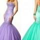 Sexy 2015 Mermaid Evening Dresses Crystal Sweetheart Lavender Tulle Sweep Train Fashion Beads Formal Pageant Party Long Prom Celebrity Gowns Online with $121.94/Piece on Hjklp88's Store 