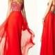 Stunning Evening Dresses 2015 Fashion Crystal Sweetheart Heavy Beads Red A Line Backless Chiffon Formal Pageant Long Party Gowns Cheap Online with $118.38/Piece on Hjklp88's Store 