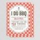I DO BBQ Invitation Card - DIY Printable Digital File - Barbecue Party, Rehearsal Dinner, Engagement Party, Wedding and Couples Shower