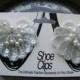Vintage White Shoe Clips With Sequins And Pearls