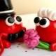 Lobster Wedding Cake Topper Lobster Beach Wedding Cake Topper Polymer Clay Customizable
