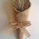 Burlap Pew & Aisle Cones-Flower Cones-Many Colors Available-Rustic/Country/Folk-Wedding/Decor/Reception/Ceremony