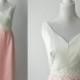 20% OFF SUMMER SALE Vintage 1950s Gown, Vintage Pink Wedding Dress, Vintage 50s White & Pink Dress, Formal 50s Gown, Vintage Linen Pink Gown