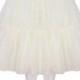Gorgeous  Ivory 27 inch 2 tier 2 layer Satin & Organza petticoat. Bridal Retro Vintage Rockabilly 50's style
